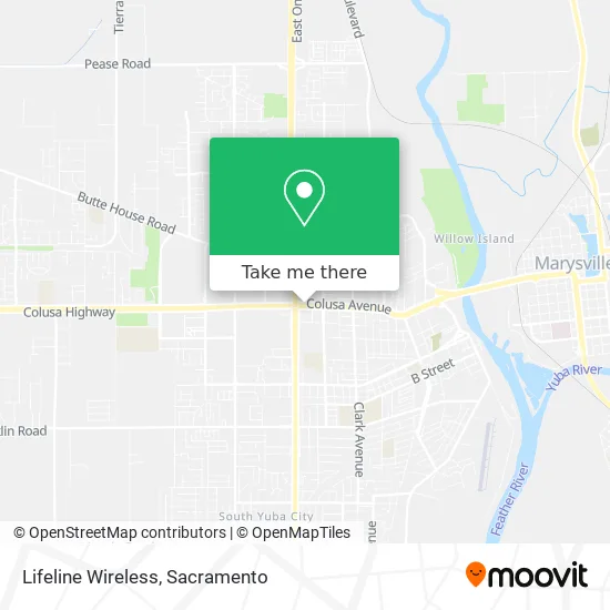 Mapa de Lifeline Wireless