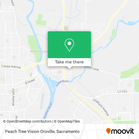 Peach Tree Vision Oroville map