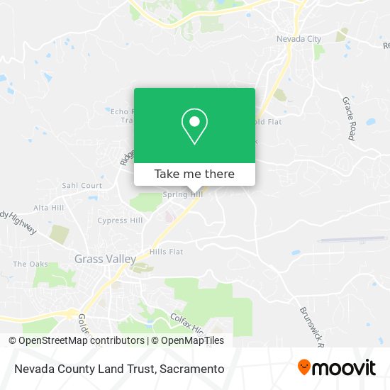 Nevada County Land Trust map