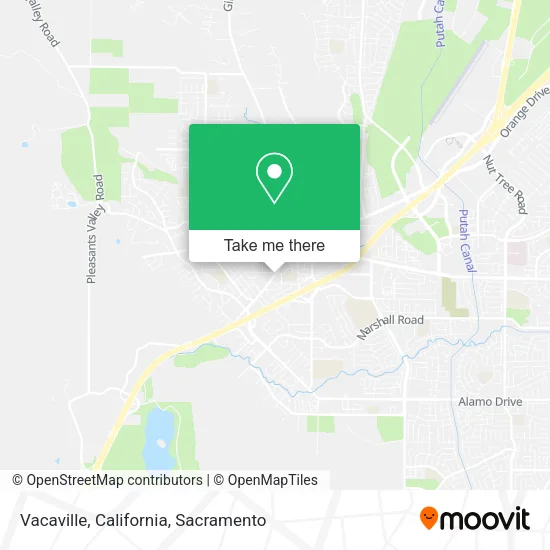 Vacaville, California map