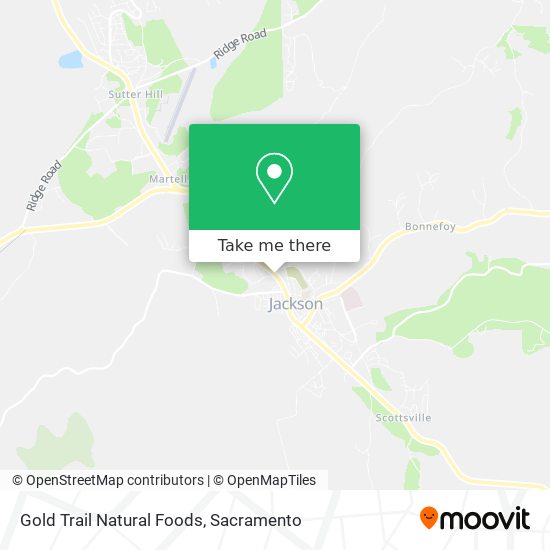 Gold Trail Natural Foods map