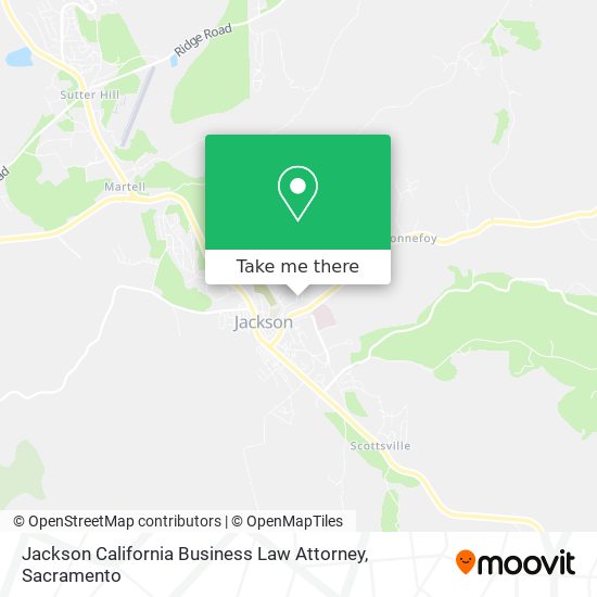 Jackson California Business Law Attorney map