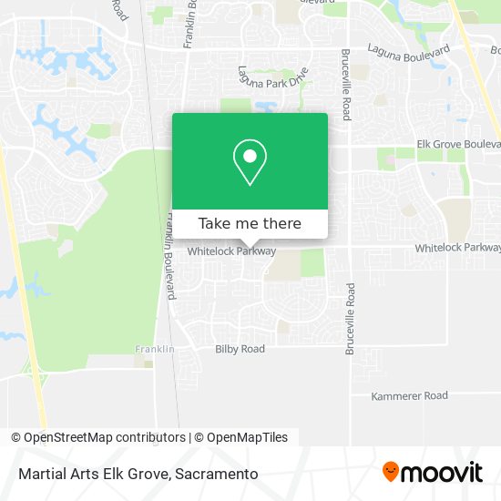 Martial Arts Elk Grove map