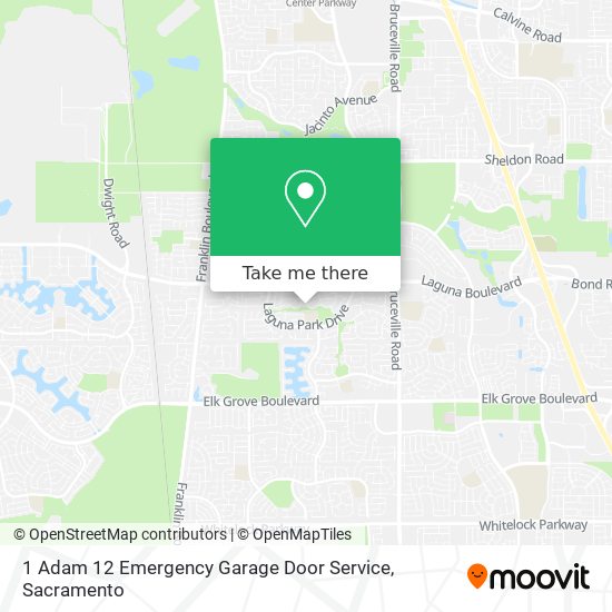 Mapa de 1 Adam 12 Emergency Garage Door Service