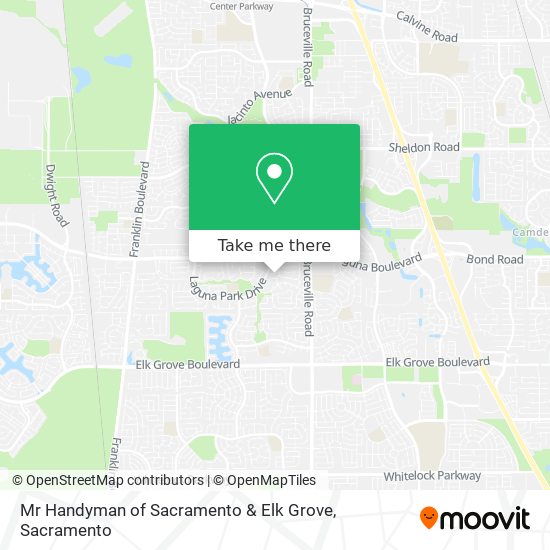 Mr Handyman of Sacramento & Elk Grove map