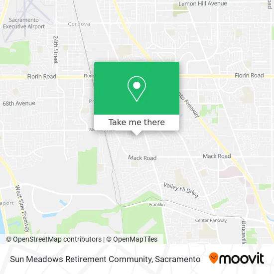 Sun Meadows Retirement Community map