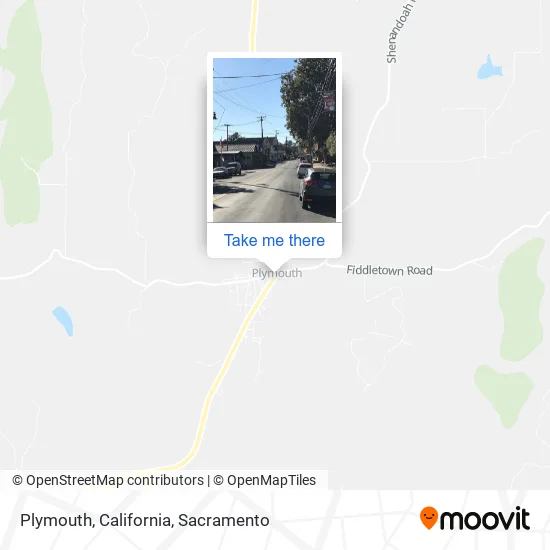 Plymouth, California map