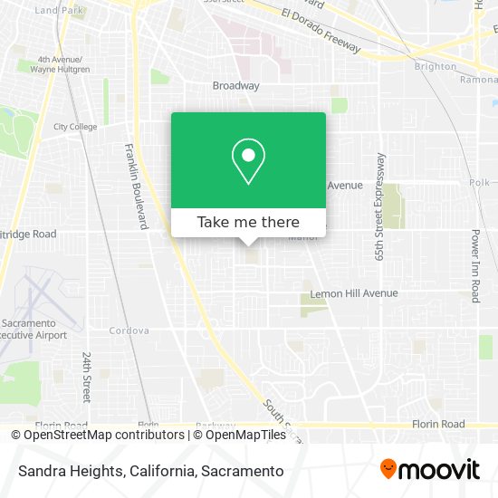 Sandra Heights, California map