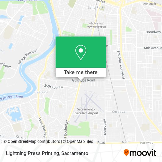 Lightning Press Printing map
