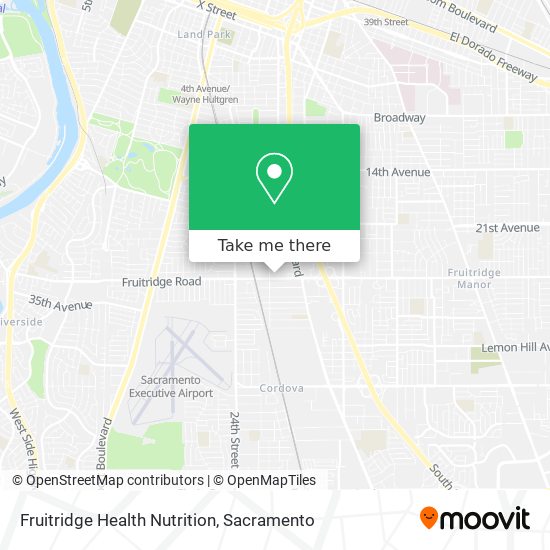 Fruitridge Health Nutrition map