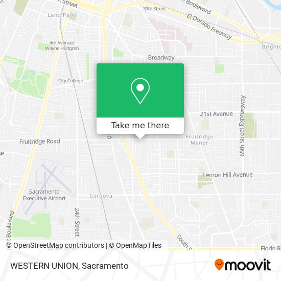 WESTERN UNION map