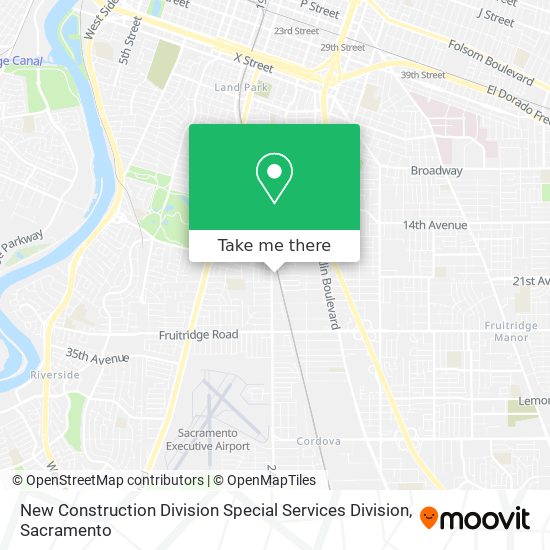 New Construction Division Special Services Division map