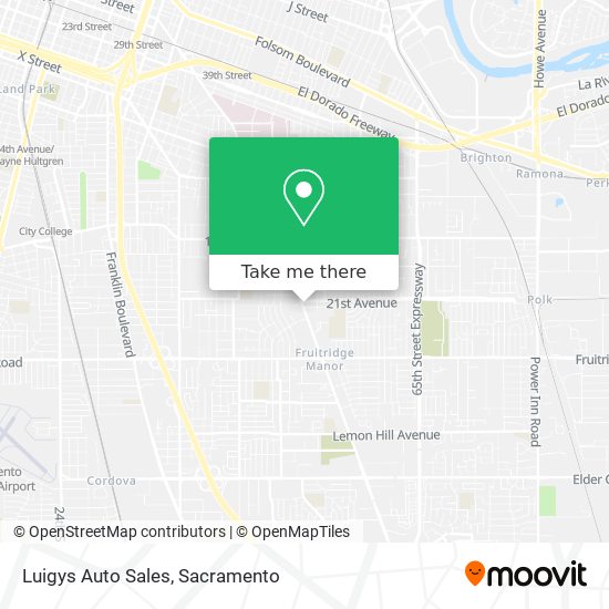 Luigys Auto Sales map