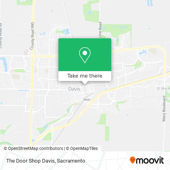 The Door Shop Davis map