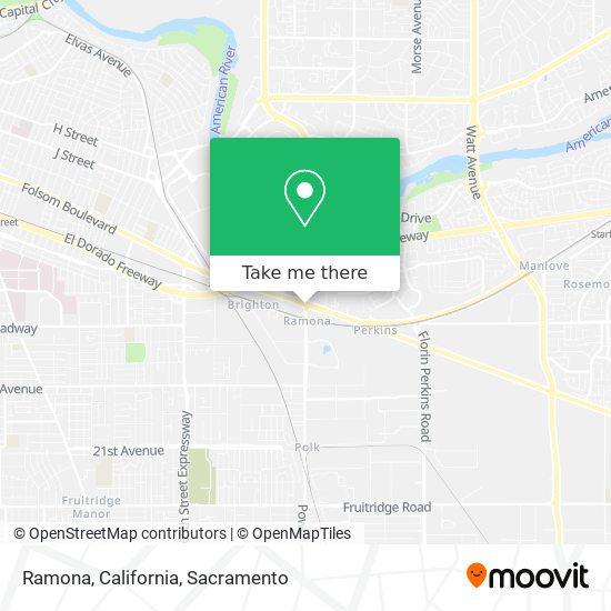 Ramona, California map