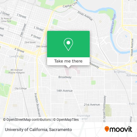 University of California map