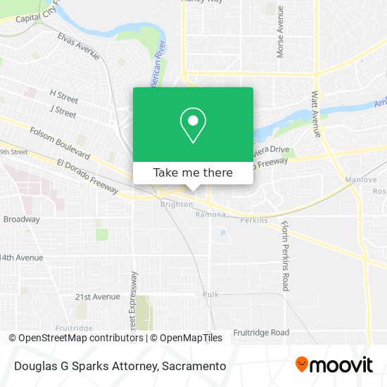 Douglas G Sparks Attorney map