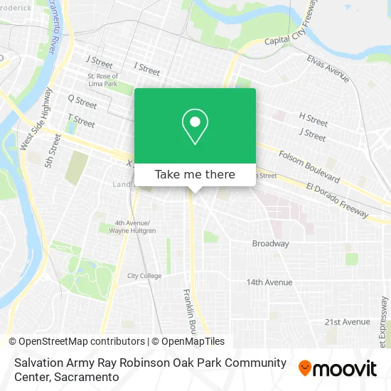 Salvation Army Ray Robinson Oak Park Community Center map