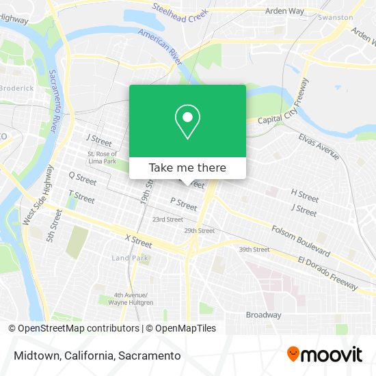 Mapa de Midtown, California