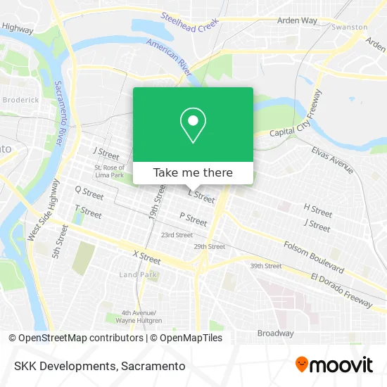 SKK Developments map