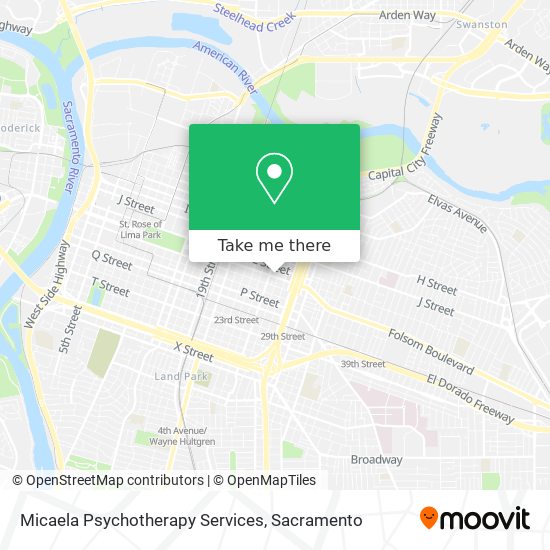 Micaela Psychotherapy Services map