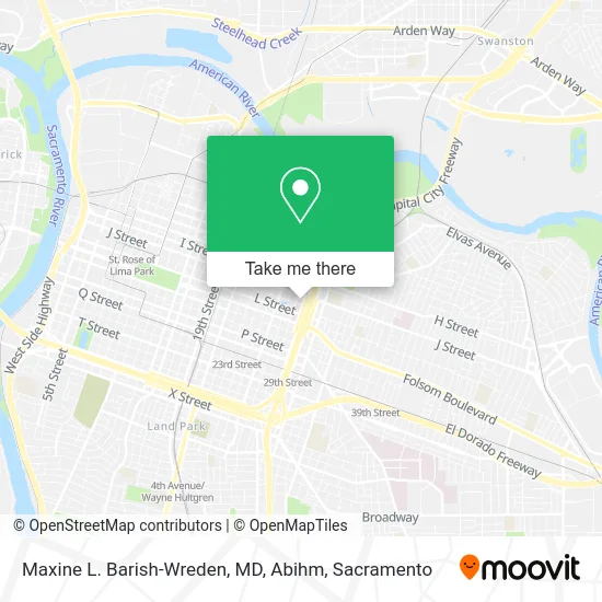 Maxine L. Barish-Wreden, MD, Abihm map