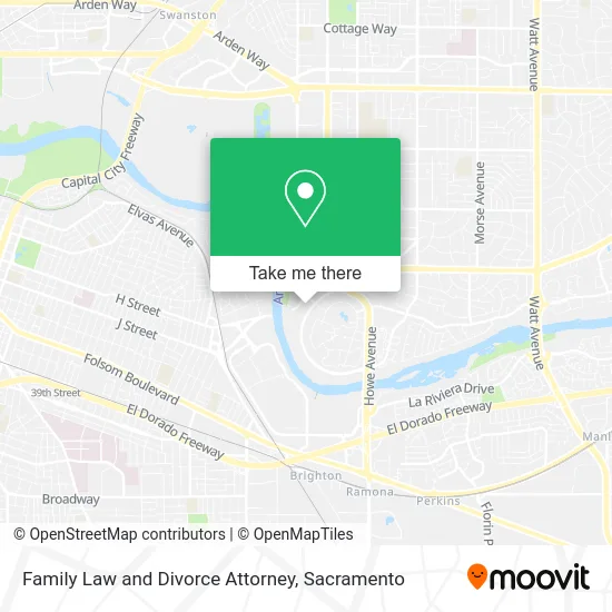Family Law and Divorce Attorney map