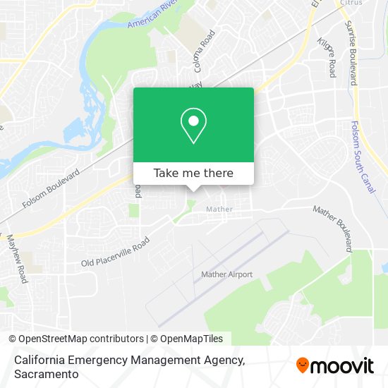 Mapa de California Emergency Management Agency