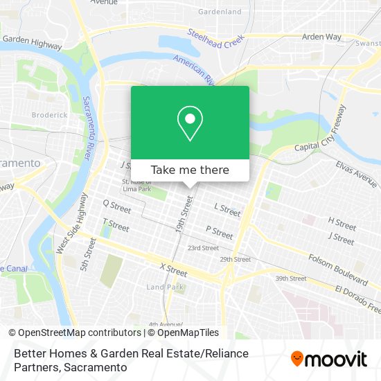 Better Homes & Garden Real Estate / Reliance Partners map