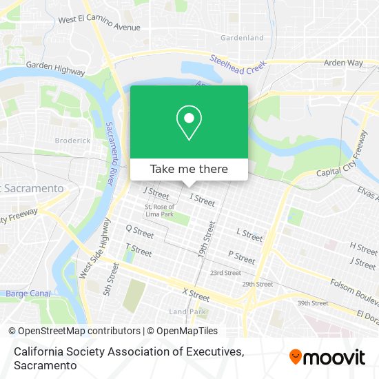 California Society Association of Executives map