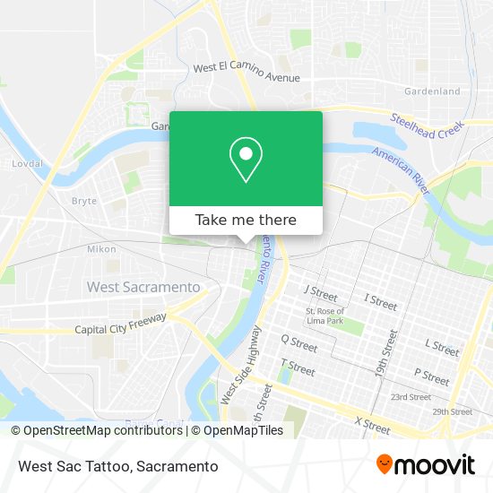 West Sac Tattoo map