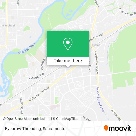 Eyebrow Threading map