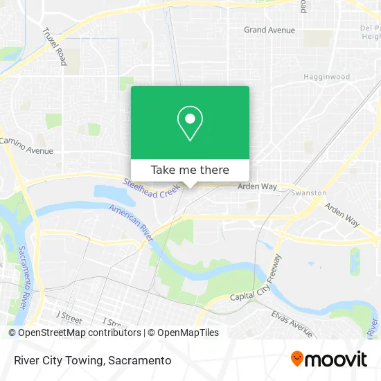 River City Towing map