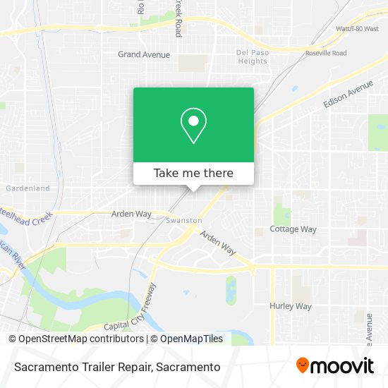 Mapa de Sacramento Trailer Repair