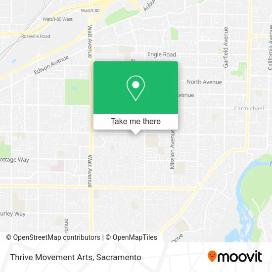 Thrive Movement Arts map