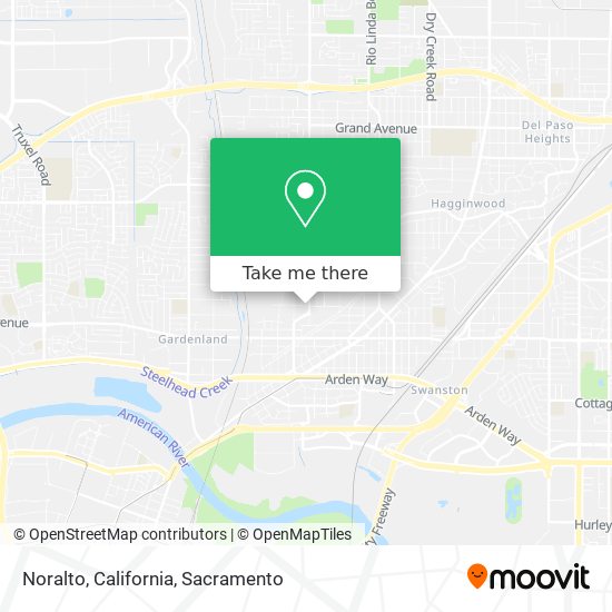 Mapa de Noralto, California