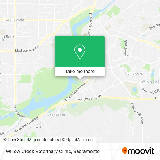 Willow Creek Veterinary Clinic map