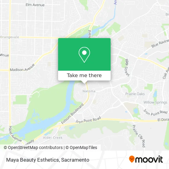 Maya Beauty Esthetics map