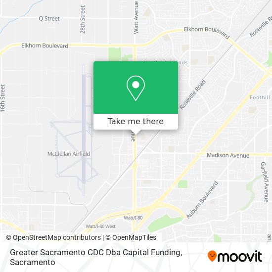 Mapa de Greater Sacramento CDC Dba Capital Funding