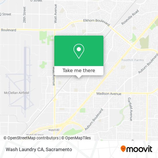 Wash Laundry CA map