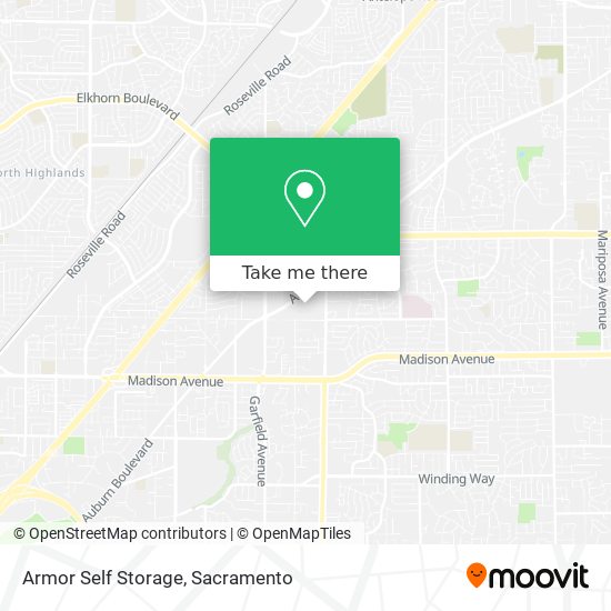 Armor Self Storage map