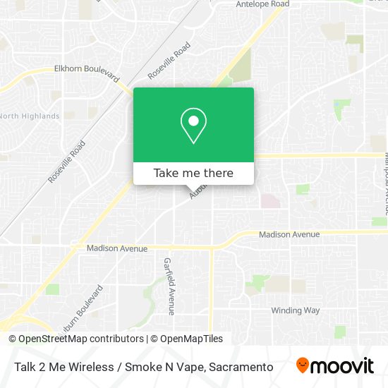 Mapa de Talk 2 Me Wireless / Smoke N Vape