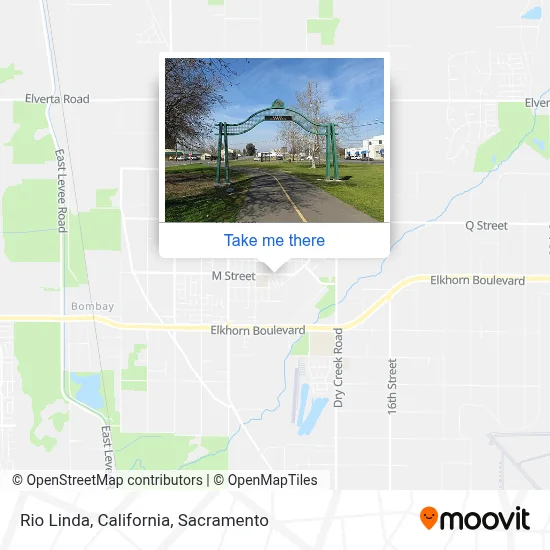 Rio Linda, California map