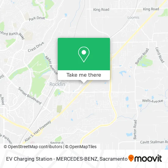 EV Charging Station - MERCEDES-BENZ map