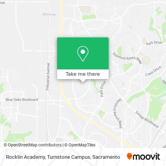 Mapa de Rocklin Academy, Turnstone Campus