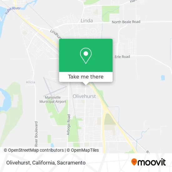 Mapa de Olivehurst, California