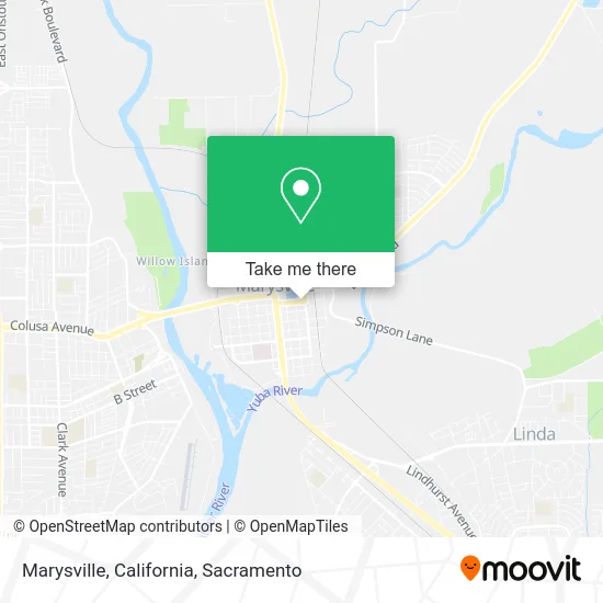 Mapa de Marysville, California