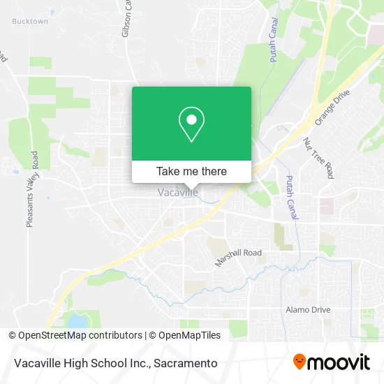 Mapa de Vacaville High School Inc.