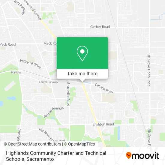 Highlands Community Charter and Technical Schools map