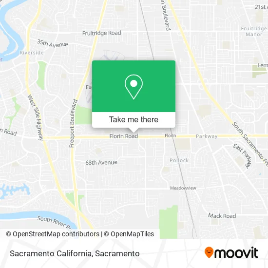 Mapa de Sacramento California